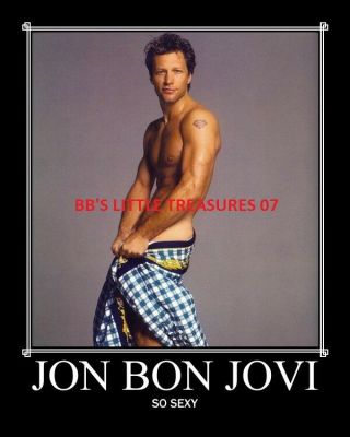 Jon Bon Jovi Mini So Sexy Poster 8x10 Inches Shirtless