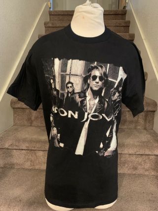 Bon Jovi Keep The Faith Vintage Concert Tee Shirt Single Stitch Brockum 1992 Xl