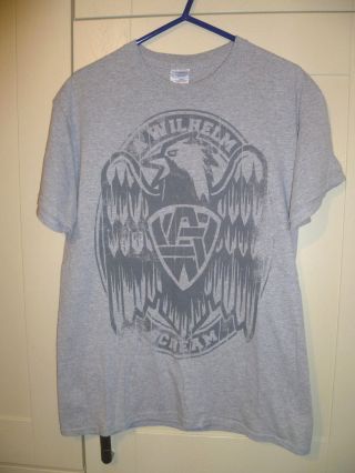 A Wilhelm Scream - Vintage " Eagle Aws Logo " Light Grey T - Shirt (m)