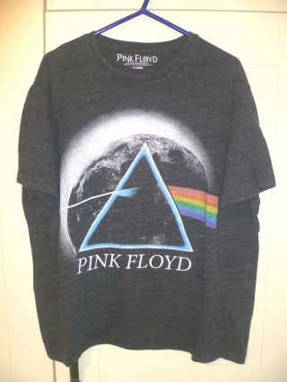 Pink Floyd - 2014 Vintage " The Dark Side Of The Moon " Dark Grey T - Shirt (xl)