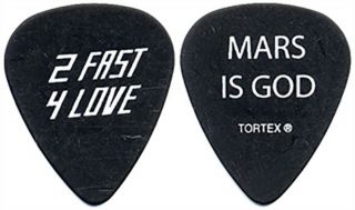 Motley Crue Mick Mars 2009 Concert Tour 2 Fast 4 Love - Mars Is God Guitar Pick