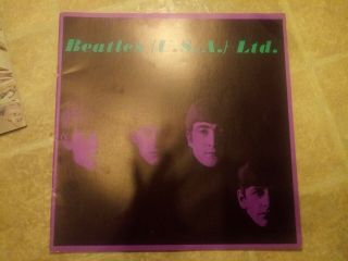 Beatles Ltd Usa 1964 Tour Concert Program Book / John Lennon /