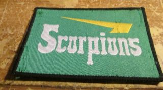 Scorpions Patch Collectable Vintage Woven English Picture