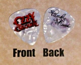 Ozzy Osbourne - Randy Rhoads Band Logo Signature Guitar Pick - (w)
