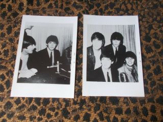 2 Vintage Beatles Photogrpahs B,  W Boston 60 