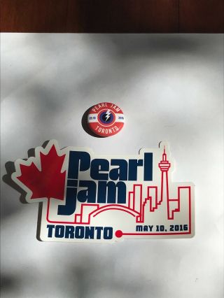 Pearl Jam Sticker And Pin Toronto 5/10/16 - The Binaural Show