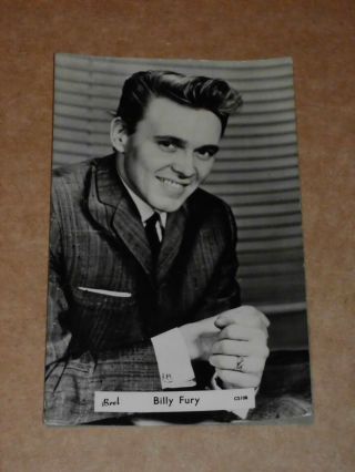 Billy Fury 1962 5 X 3 Brel Photocard (cs 108)
