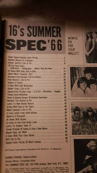 2 Vintage 16 MAGAZINES: SUMMER 1966 BEATLES & BEATLES 60 HIDDEN PIX Collectibles 4