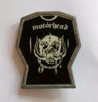 Rare Shape Vintage Motorhead 70s / 80s Enamel Pin Badge Heavy Metal War Pig