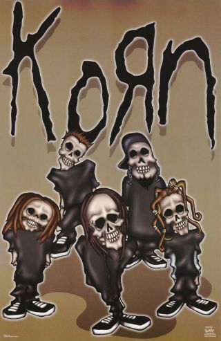 Poster : Music: Korn - Sadida - Skulls Caricature - 6226 Rc41 B