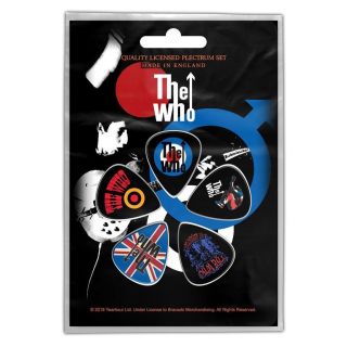 Official Licensed - The Who - Pete Townsend 5 Guitar Plectrum/picks Pack Mod