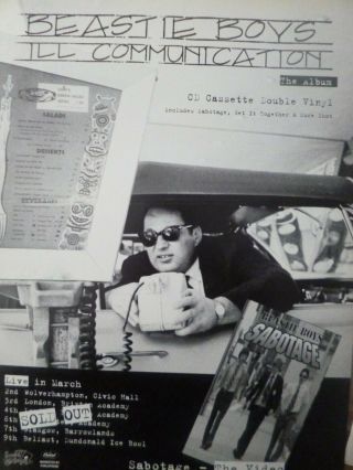 Beastie Boys - Ill Communication - Mini Press Poster