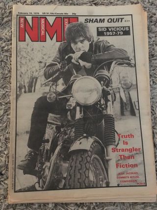 Nme (musical Express) 1979.  Sid Vicious,  Sham 69,  Jean Jacques Burnel,