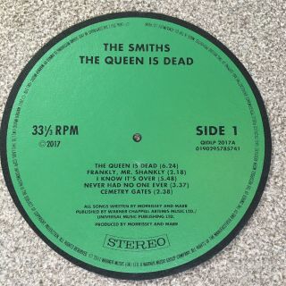 The Smiths - The Queen Is Dead Tote Bag & Turntable Slipmat