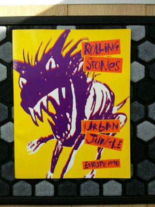 Rolling Stones Urban Jungle Europe 1990 Tour Programme,  2 Rare Ticket Stubs.