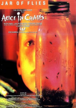 (pp08) Advert 11x8 " Alice In Chains : Jar Of Flies Mini Album