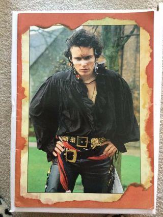 Adam And The Ants - Stand And Deliver Tour 1981 Rare Uk Tour Programme And Ticket