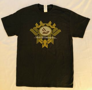 Official/authentic/new/never Worn Bjork T - Shirt State Of.  Medium Dark Green