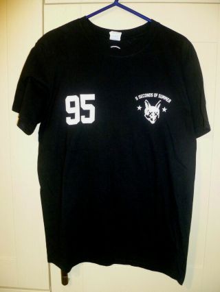 5 Seconds Of Summer - 2015 Vintage " 95 Clifford " Black T - Shirt (l)