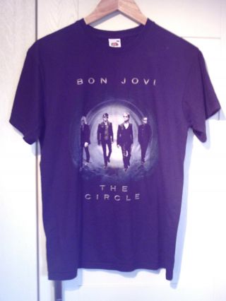 Bon Jovi - Vintage " The Circle Tour Europe 2010 " Black T - Shirt (s)