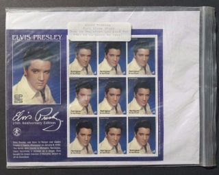 Elvis Presley 25th Anniversary Edition Antigua,  Barbuda Sheet 9 Stamps