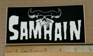 Samhain 1984 Plan 9 Records Promotional Sticker Danzig Misfits