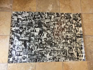 1970s The Beatles Collage Poster Made In Italy Very Rare