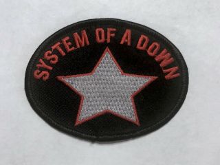 System Of A Down Patch Embroidered Heavy Metal Band 2001 Deadstock Red Star