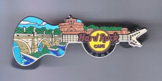 Hard Rock Cafe Pin: Rome Ponte Elio Bridge Guitar Le250