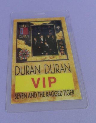 Duran Duran Seven And The Ragged Tiger Tour - Vip Pass -