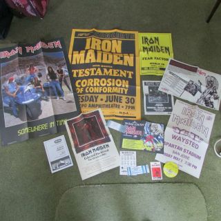 Iron Maiden Heavy Metal.  Hard Rock Posters,  Flyers,  Etc.  Facsmilies