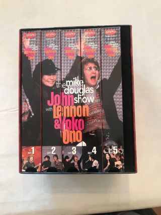 The Mike Douglas Show John Lennon & Yoko Ono 1972 - 5 Vhs Box Set Rhino Records