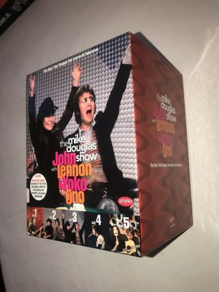 The Mike Douglas Show John Lennon & Yoko Ono 1972 - 5 VHS Box Set Rhino Records 2