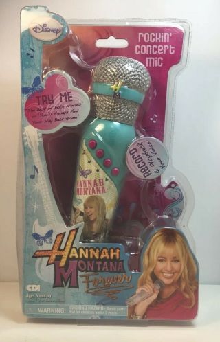 Hannah Montana Rockin Concert Mic,  Toy Mic,  Girl Toys,  Miley Cyrus,  Disney