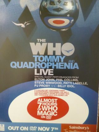 The Who - Tommy & Quadrophenia Live - Mini Press Poster