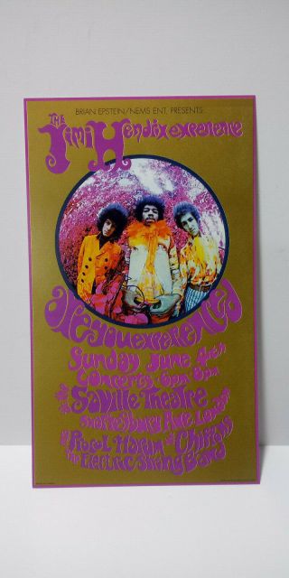 The Jimi Hendrix Experience Saville Theatre Bob Masse Handbill