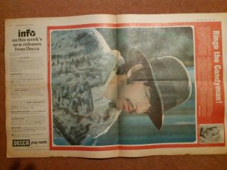 Disc And Music Echo January 18th 1969 John Lennon Baird Ringo Starr poster Beatl 2