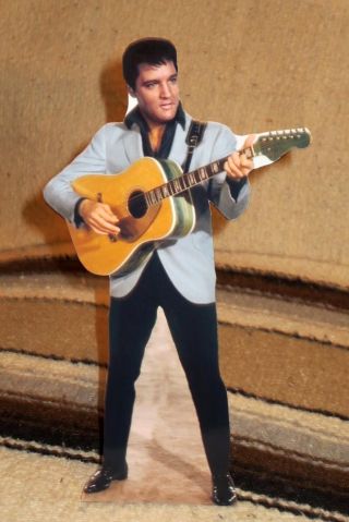 Elvis Presley With Guitar Tabletop Standee 10 3/4 " Tall