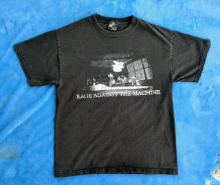 Rage Against The Machine Medium T - Shirt Rock Metal Band Live Picture