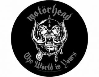 Motorhead The World Is Yours Circular Backpatch - - Licensed Product