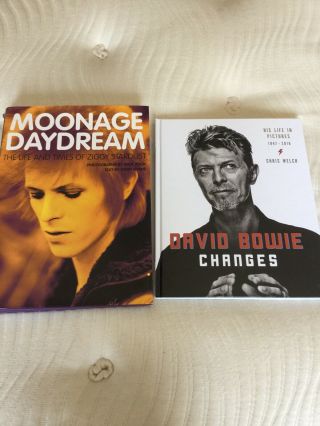 David Bowie Moonage Daydream And Changes 1947 - 2016 Hardback Books.  Never Read.