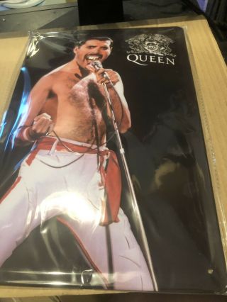 Queen Freddie Mercury Metal Embossed Plaque A4
