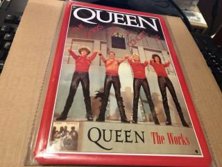 Queen The In Concert 1984 Limited Edition Novelty Metal Plaque