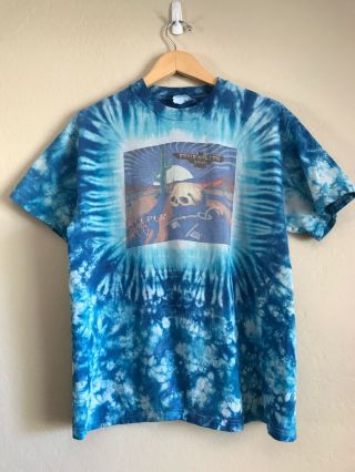 (j160) Tie Dye David Nelson Band Concert Shirt “keeper Of The Key” Hanes Large
