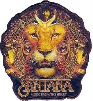 Carlos Santana Latin Rock Guitarist Lion Sew Iron On Embroidered Patch 4 "