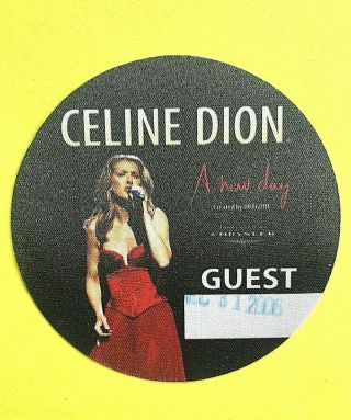 Celine Dion A Day Guest Patch / Sticker Years Eve Show In Vegas 2006