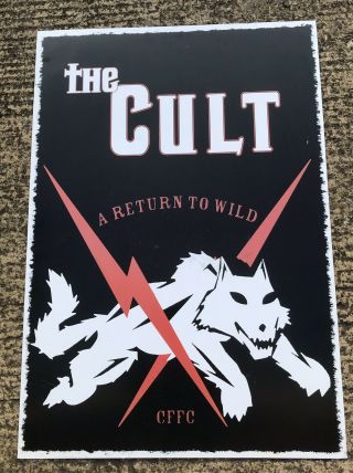 The Cult Music Poster From Electric 13 Tour On Board 36x24