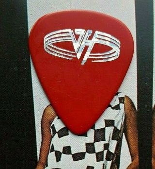 Van Halen Sammy Hagar Silver Foil On Red Guitar Pick