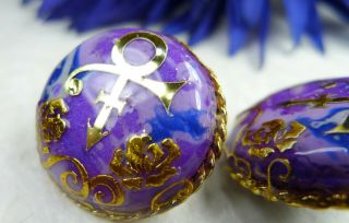 Prince Rogers Nelson - Love Symbol Button Style Earrings 4