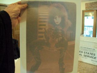 Vintage Paul Stanley Kiss Alive Ll Tour T - Shirt Transfer Circa 1977 Id:49006